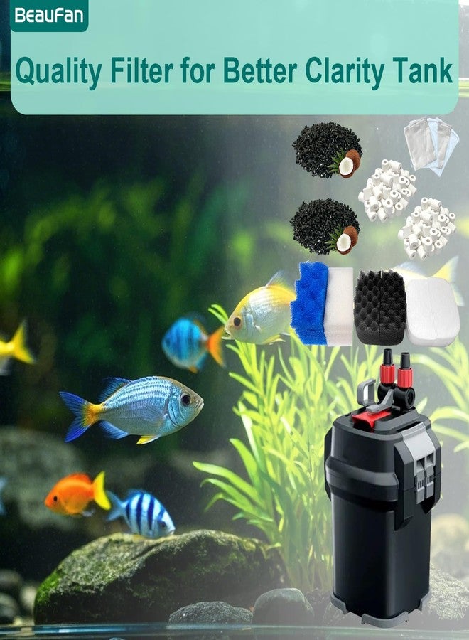 beaufan 24 Sets Aquarium Replacement Media Maintenance Kit Compatible with Fluval 106 & 107 Canister Filters, Including Bio Sponge Filters, Activated Carbons, Ceramic Rings, Mesh Bags, Filter Pads - Image 4
